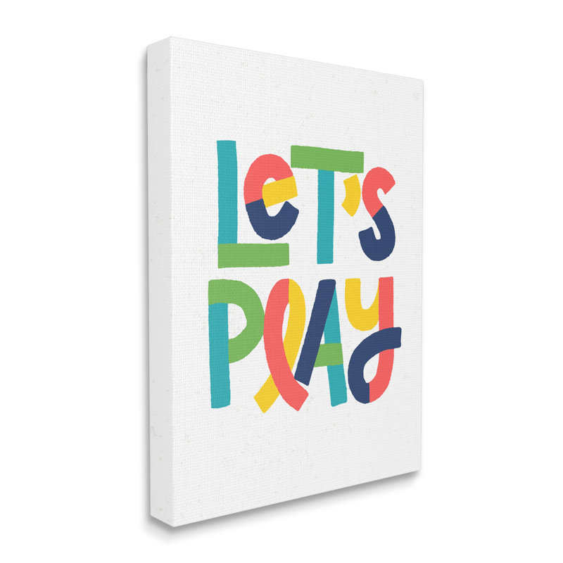 Let Play Motivational, Toile tendue, H 40 po x l 30 po