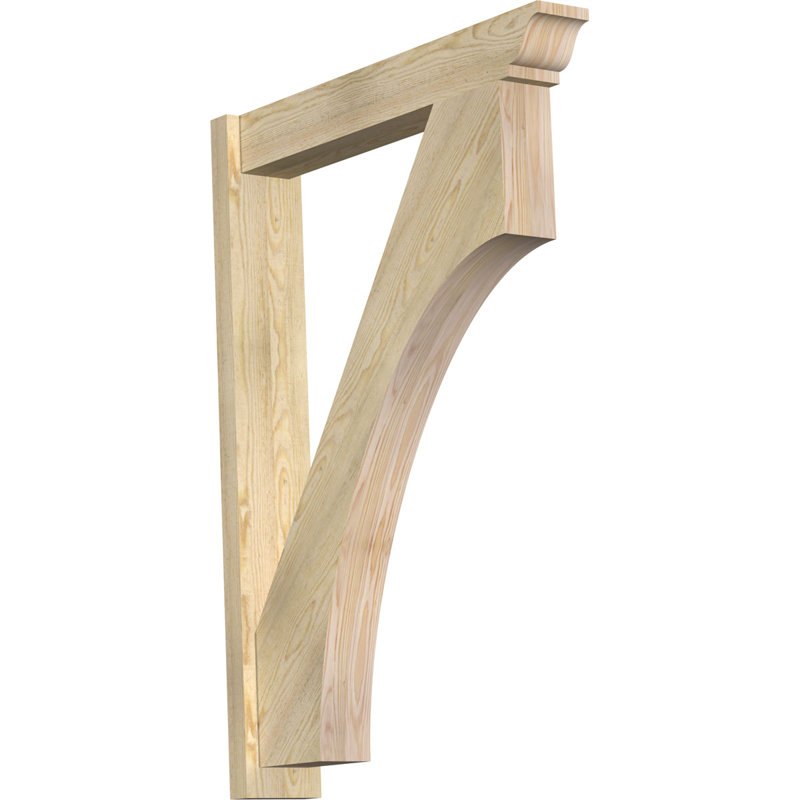 Persienne en bois Westlake, Sapin Douglas de 8 po (sciage brut), P 34 po x H 46 po