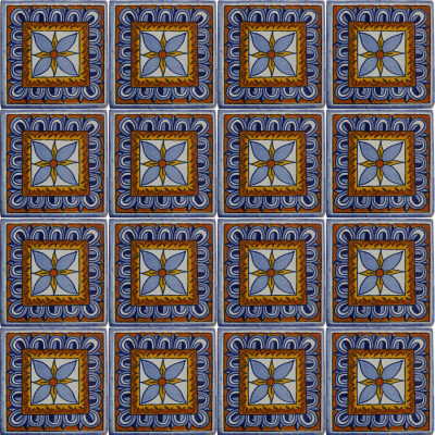 2" x 2" 36pcs TalaMex Orizaba Talavera Mexican Tile