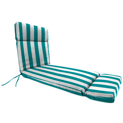 76" x 22" Outdoor Chaise Lounge Cushion with Ties