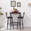 Ensemble de table de bar avec 2 tabourets de bar et siège souple-1787420301-1787420300