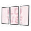 «Pink Pastel Love», 3 pièces, cadre flottant, impression sur toile-285023844-285023845