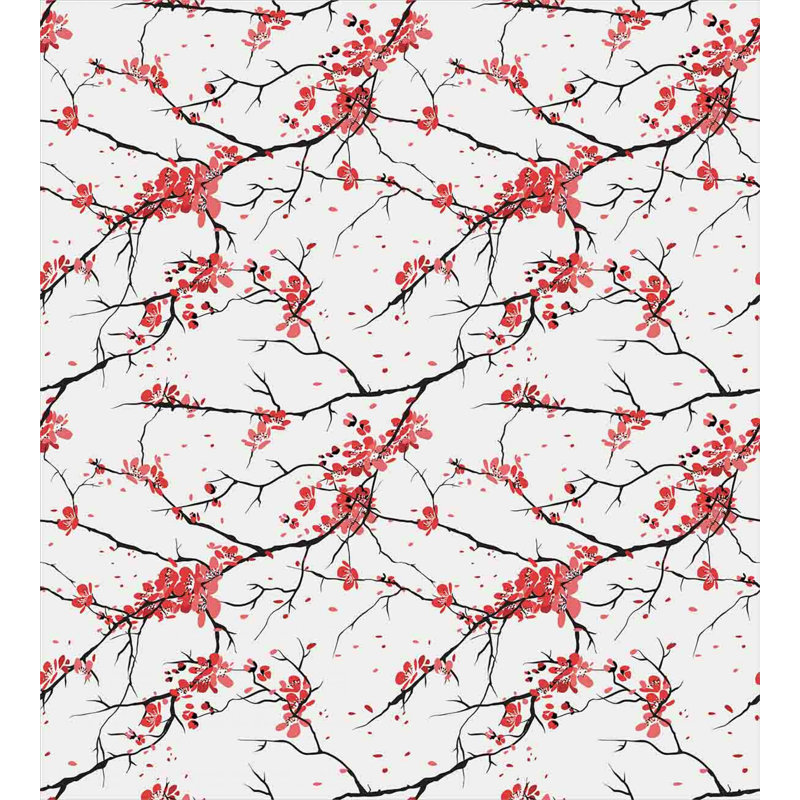 Floral Traditional Polyester Duvet Cover, Twin Duvet Cover + 1 Pillow Sham, Floral 1