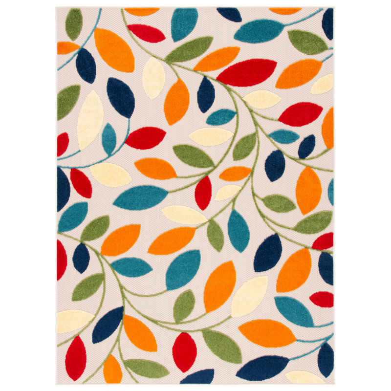 Elliyana Performance Floral Indoor/Outdoor Area Rug, Rectangle 9' x 12'