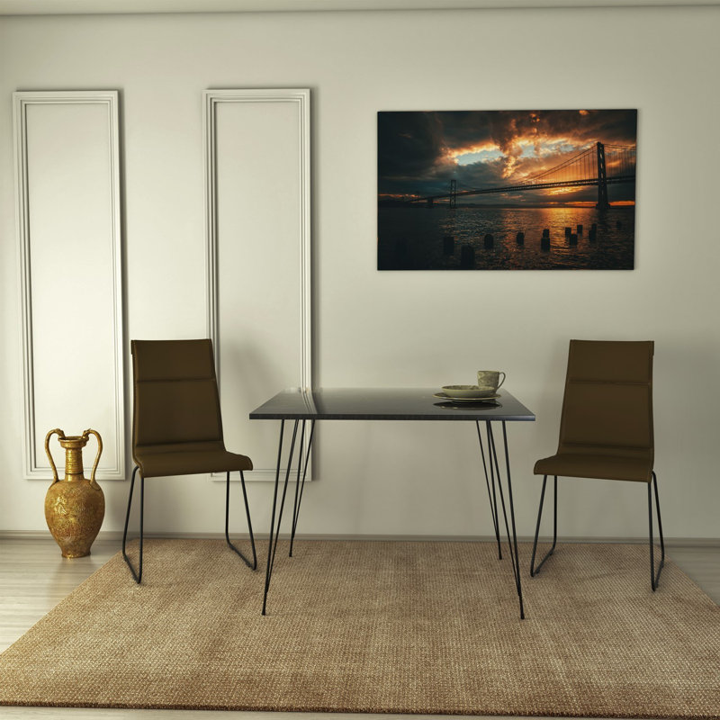 Orrwell Rectangular Dining Table, Black