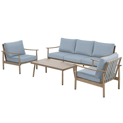 Mariene 5 - Person Patio Conversation Set with Cushions