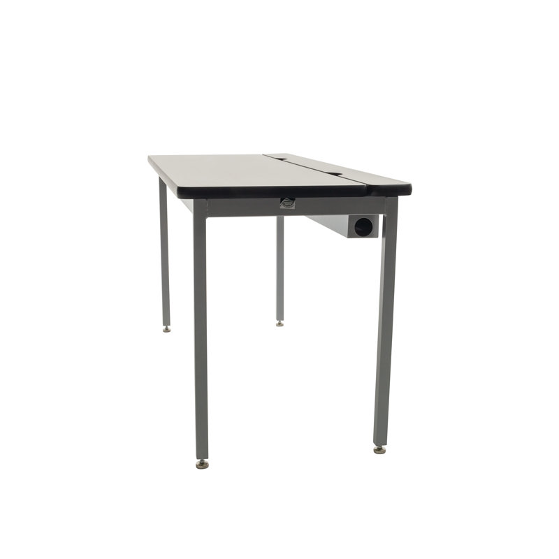Rectangle Flip Top Training Table with Cable Management, 29" H x 84" W x 36" D