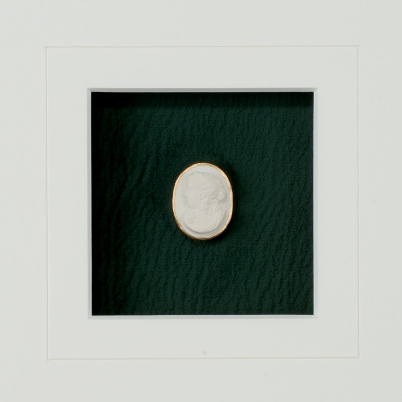 Intaglio In Gold VI Print