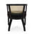 Traditional Upholstered Dining Chair with Backrest & Wooden Arms for Kitchen, Dining Room(Set of 2)