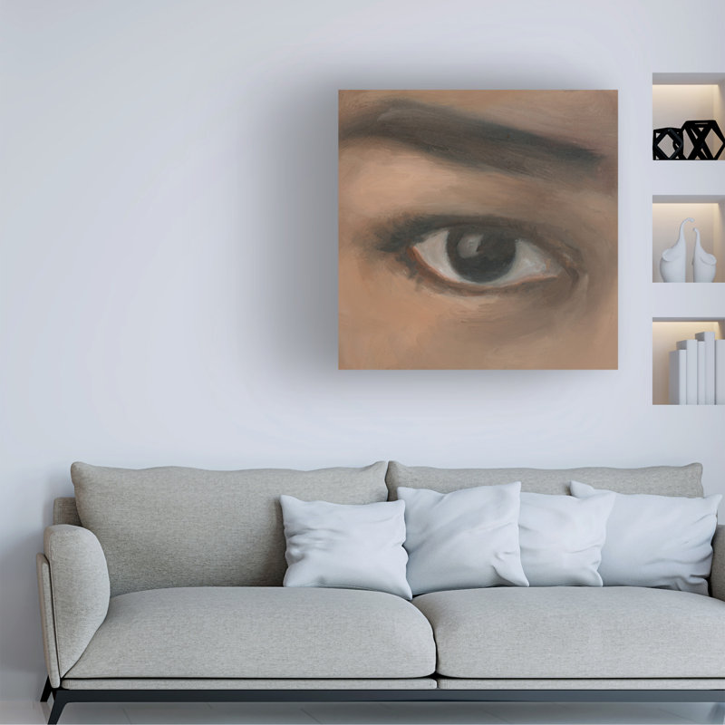 Art mural sur toile tendue - Ethan Harper «Eye Study IV», décoration murale pour le salon, la chambre à coucher ou le bureau - 18 x 18