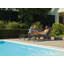 201cm Long Reclining Single Chaise with Cushions