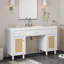 Meuble-lavabo simple 60 po avec rangement à fermeture en douceur et tiroir rabattable SMC-2027207894