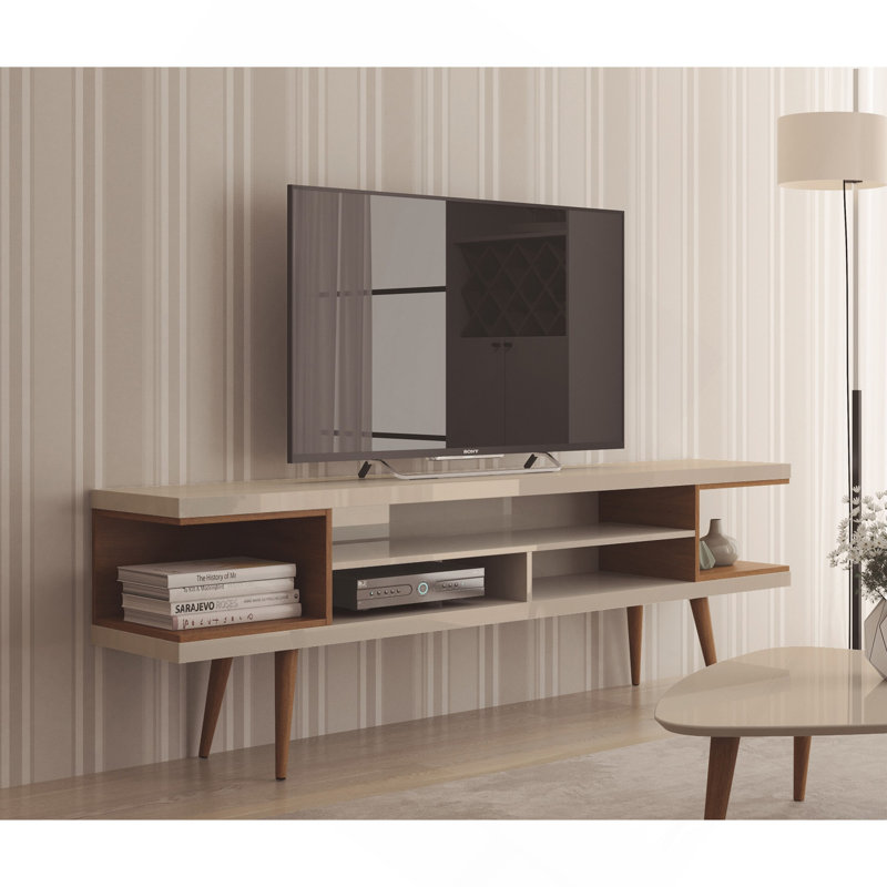 Meuble télé 70 po Utopia, Brun / Blanc cassé