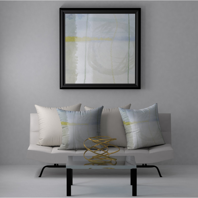 Abstract Reversible Throw Pillow, 18" x 18"