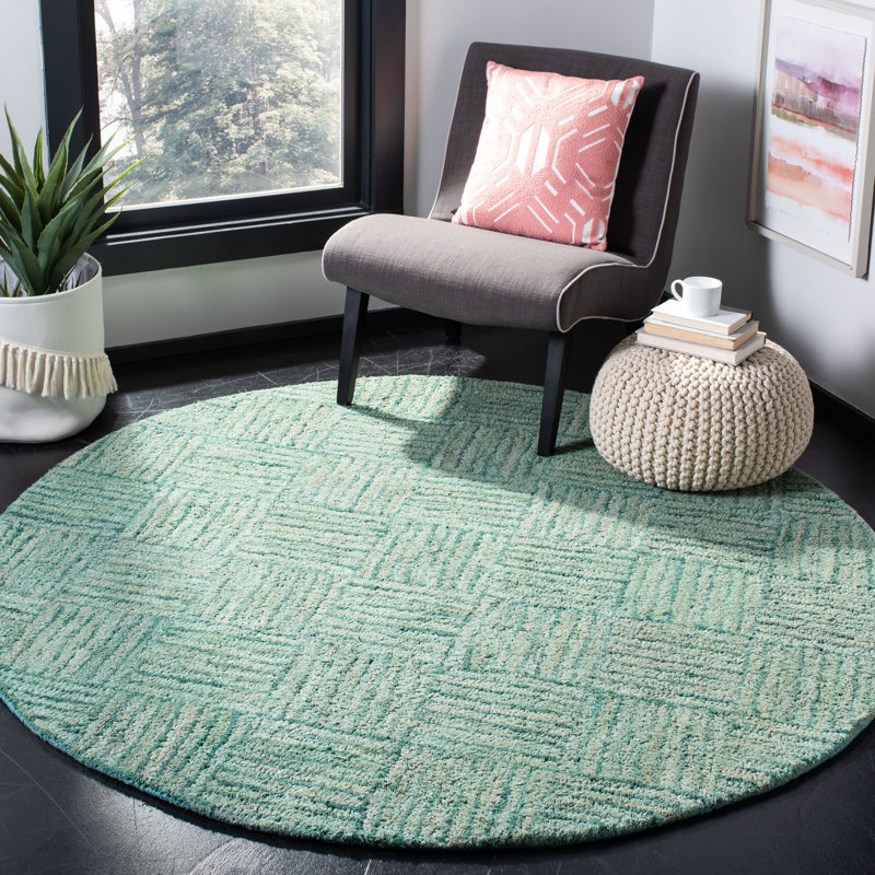 Millia Hand Tufted Performance Geometric Rug