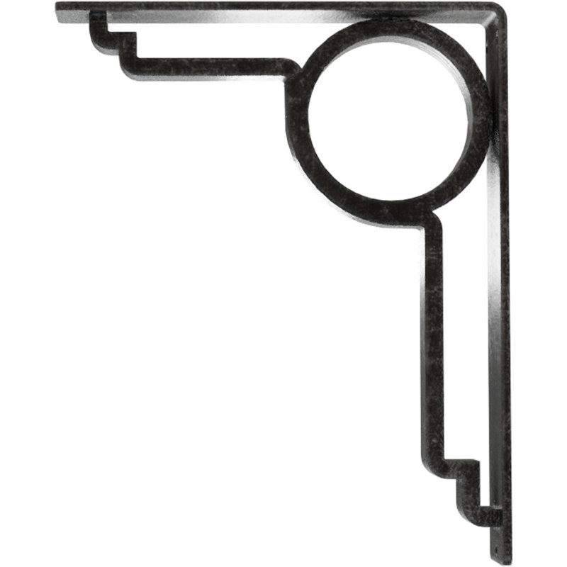 Support en fer forgé Maria, Argent antique, H 12 po x l 2 po x P 10 po