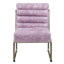 Fauteuil d'appoint, cuir fleur Gisteria