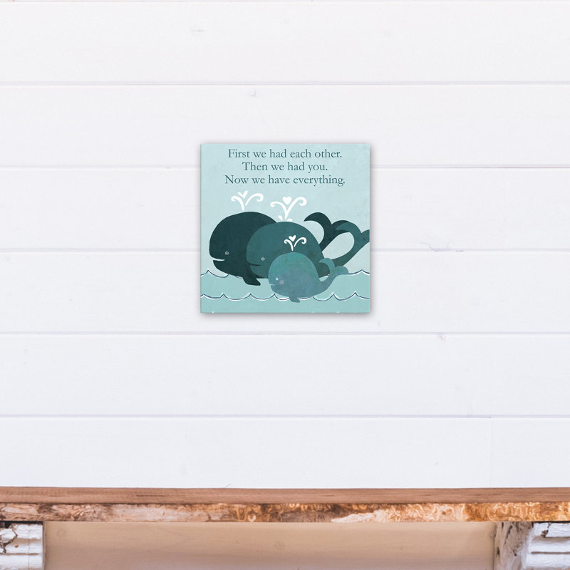 Art sur toile little baleine family Maconay