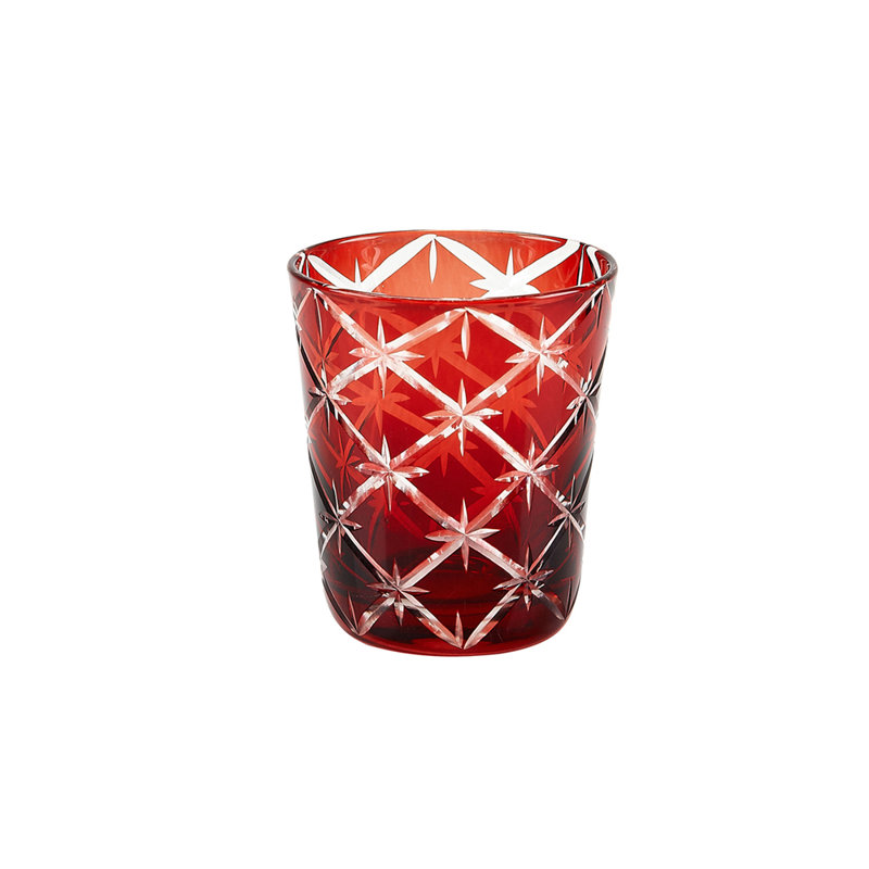 10oz. Handmade Drinking Glass Set, Ruby Red