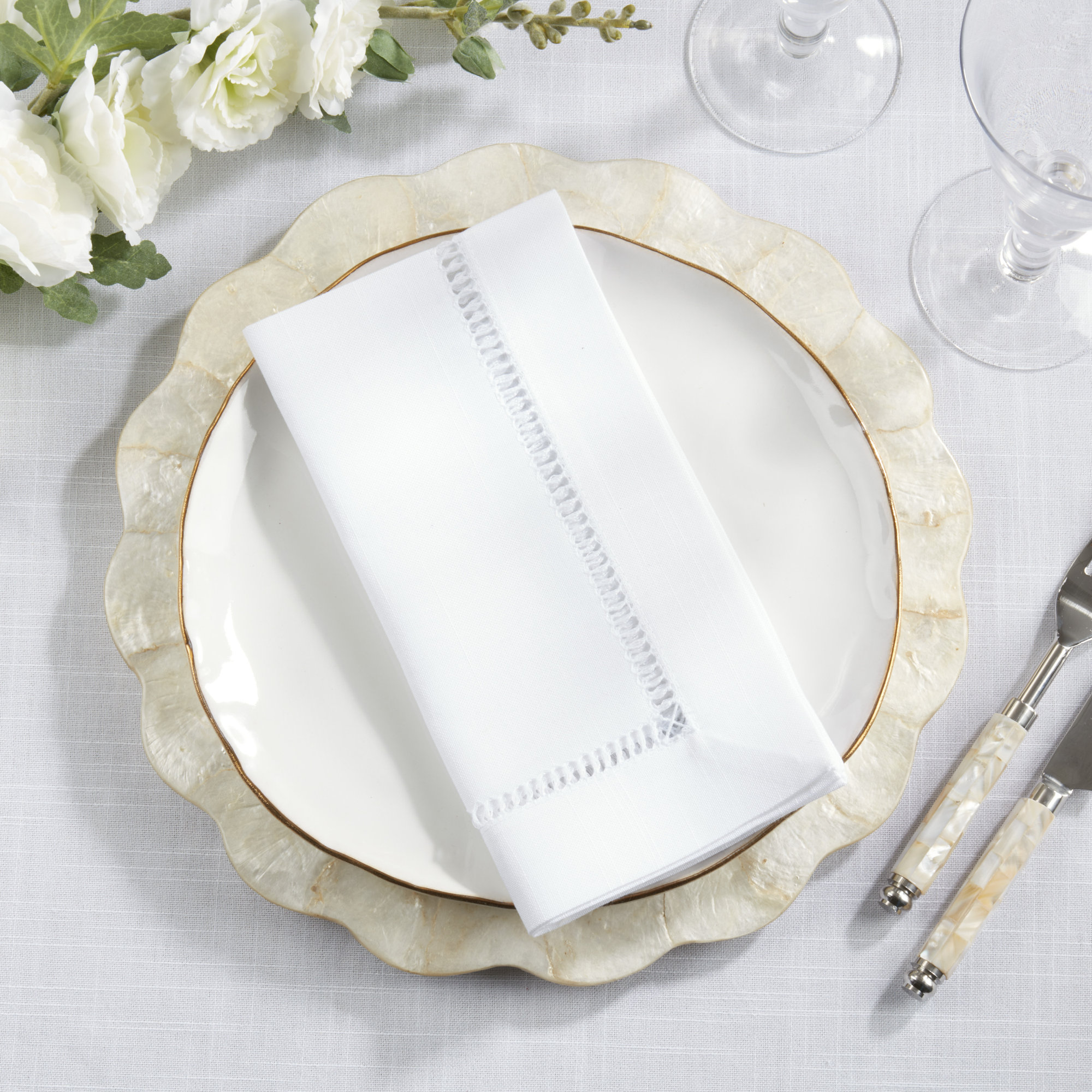 Cowen 20" Napkin, 20" Square, White
