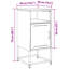 Rahkia 36cm W Steel Bedside Table-1204469732