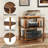3-Tier AV Media Player Stand, Modern Stereo Cabinet,Game Console Shelf,Wooden TV Stand,Multifunctional Entertainment Center, Suitable for Home, Conference Room (Brown)-1518510904