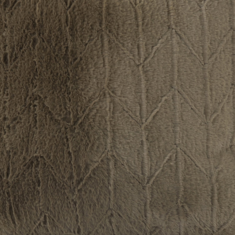 Square Faux Fur Pillow Cover & Insert, 20" H x 20" W, Moss