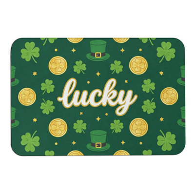 Tapis de sol rond en diatome de terre (15,7 x 23,6 po), tissu ultra-doux, convient à la salle de bain, au meuble-lavabo, à la salle de douche, à la chambre d'amis