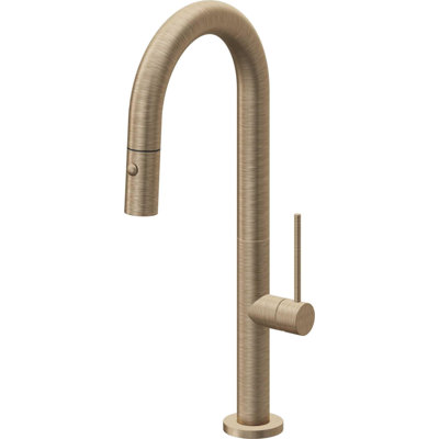Pull-Down Prep/Bar Faucet With Button Sprayer