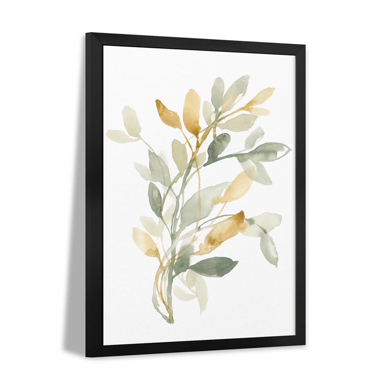Affiches encadrées de qualité supérieure Sage & Sienna Leaves II, H 32 po x l 24 po