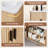 24.13" Wall Mounted Single Bathroom Vanity Set With Sink Top, Faucet And Fluted Design Cabinet-204588214