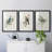 Spring Song Blue Bird - Songbirds Among Blossoms Wall Art, Matted and Framed Under Acrylic Glass, Set of 3, Study and Living Room Wall Art-1853986306-1853986309