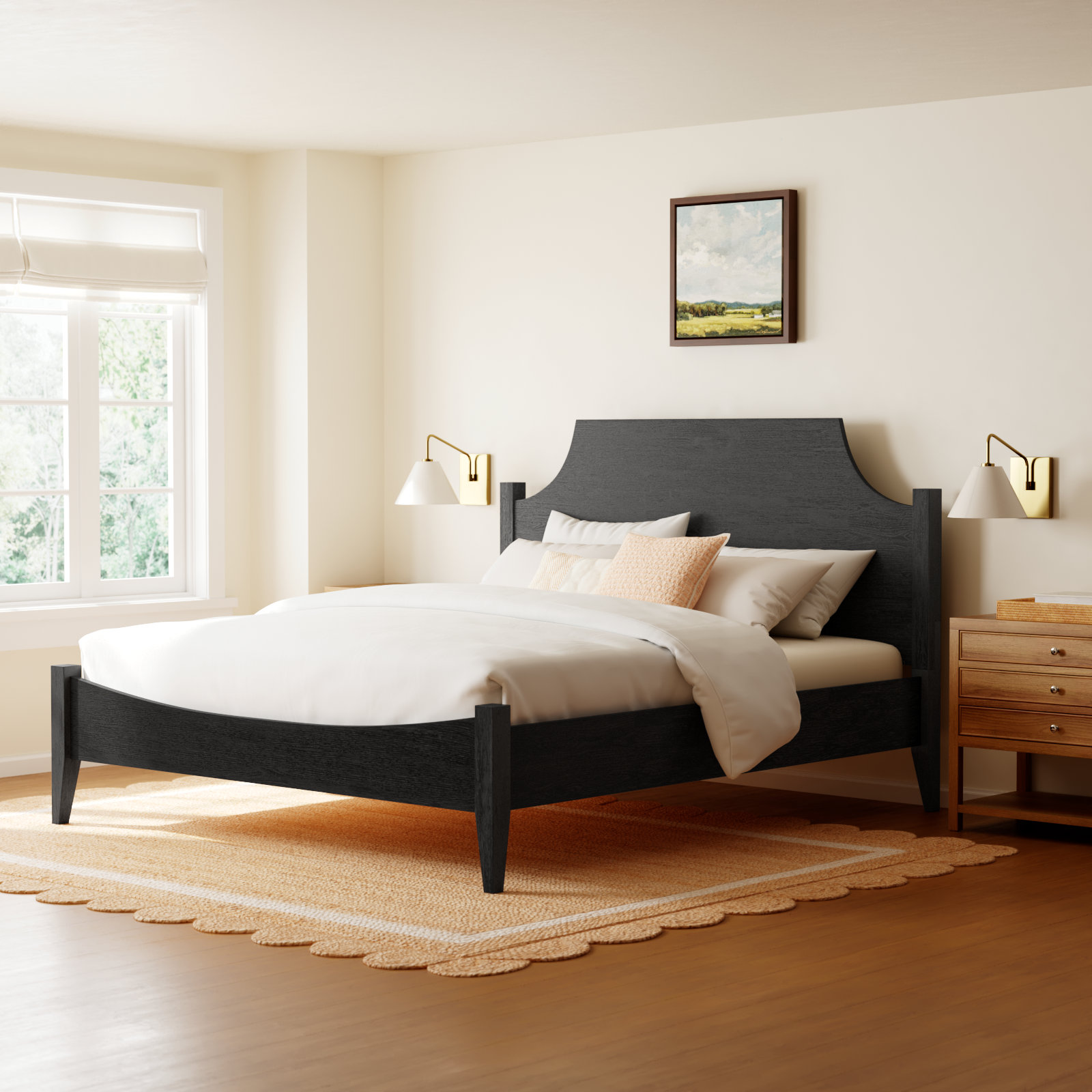 Bronwyn Platform Bed, King, Black
