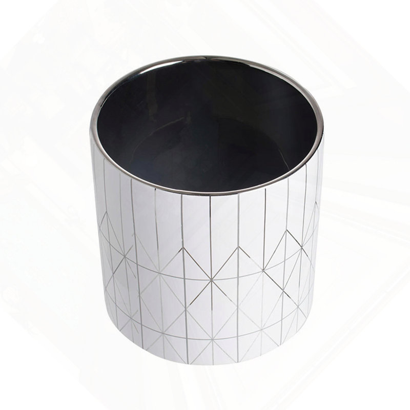 D6.3X6.3" Ceramic Planter, 6.3" H x 6.3" W x 6.3" D