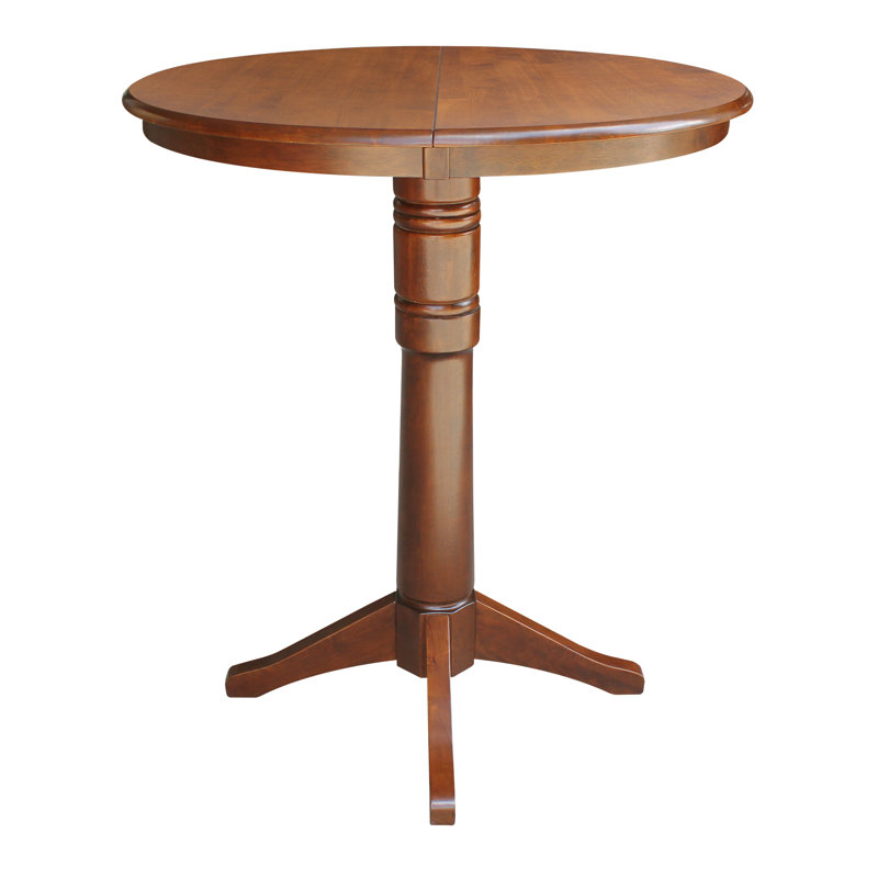 Ileia Extendable Solid Wood Dining Table, Espresso