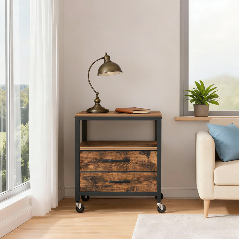 Mini support mobile avec rangement, chariot roulant à 4 niveaux avec roulettes verrouillables, imprimante robuste ou armoire d'appoint pour la cuisine, le bureau ou le salon