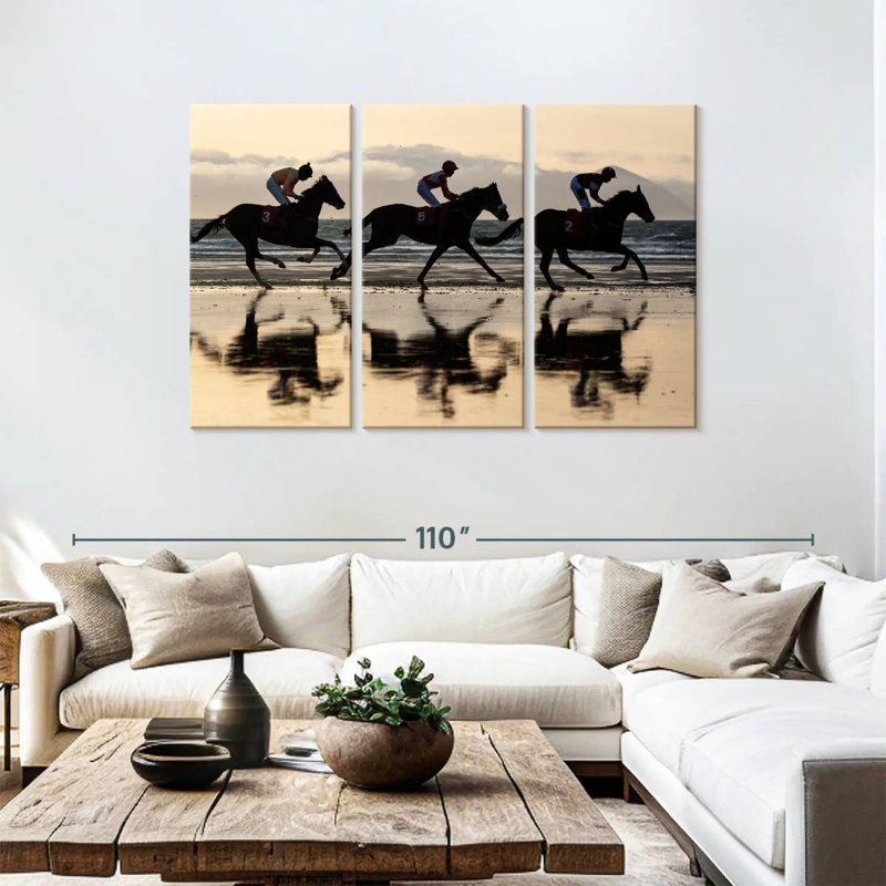 Sireci Iceland Horse Racing, 48" H x 74" W