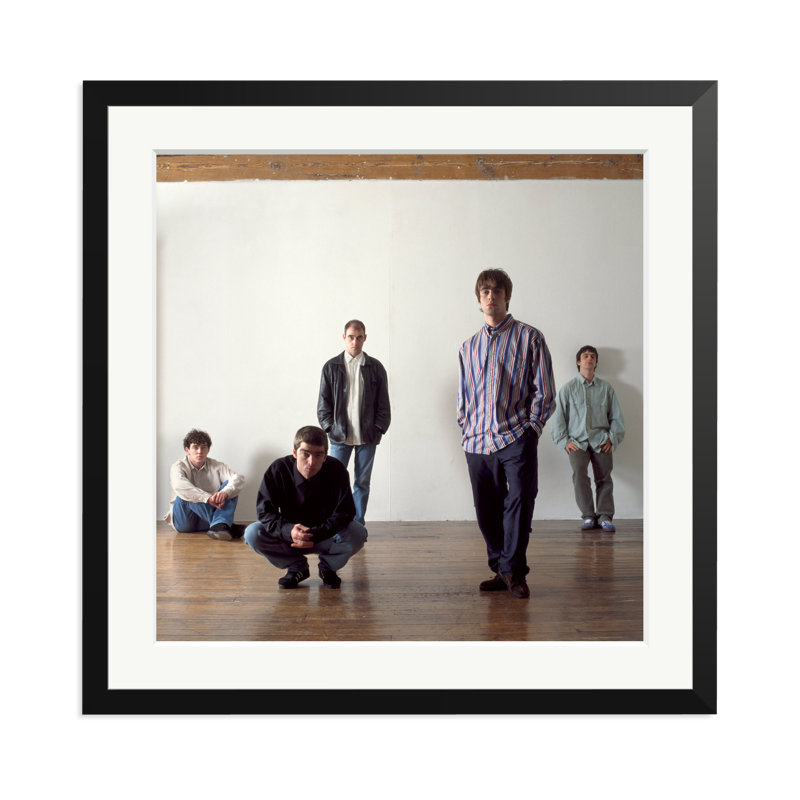 Oasis in London, '94, 25" H x 25" W, Black