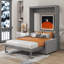 Grand lit escamotable mural avec coussin-2056154105