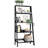 Modern 5-Tier Ladder Shelf Pantry Storage Space 24 Inch Wooden Free Standing Bookshelf Utility Shelves for Home Office Study Room and Kitchen-147485359