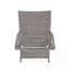 Chaise longue en osier crème