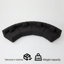 Canapé d'angle modulaire semi-circulaire avec 4 coussins-1644476919