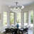 42''Retractable Crystal Chandelier Fan With Remote Control 3 Color 3 Speed Change-923637102