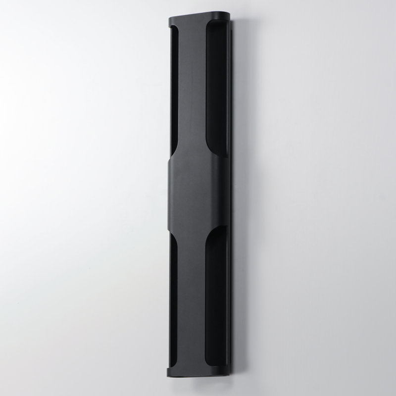 Alessja Aluminium LED Wall Light, 33.5" H x 6.25" W x 3.25" D, Black