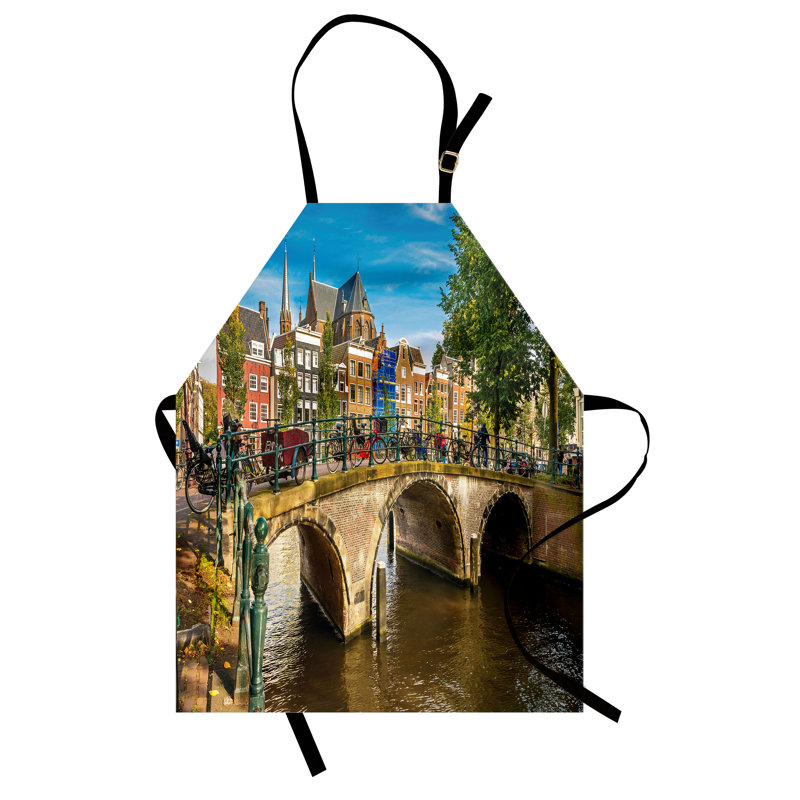 East Urban Home Amsterdam Apron, Cooking Gardening, Adult Size, Multicolor