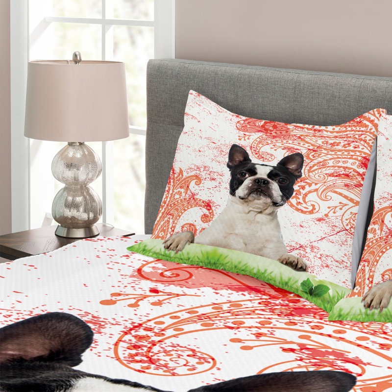 No Pattern Bedspread with Pillow Shams Included, 220 x 264 cm