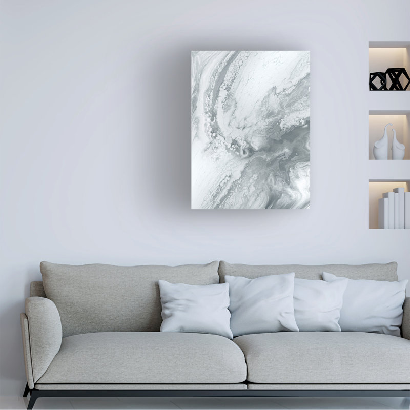 Marbre gris sur toile