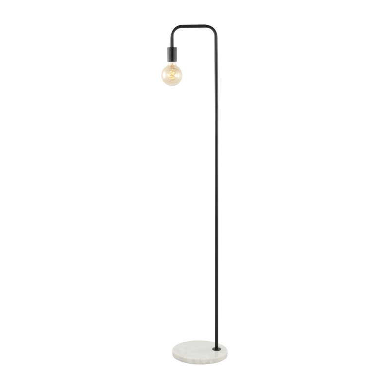 Lampe sur pied en arche 60" Hollomon, Noir