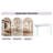 The top of the coffee table is made of MDF and white stickers, and the sides are clear tempered glass-59144805