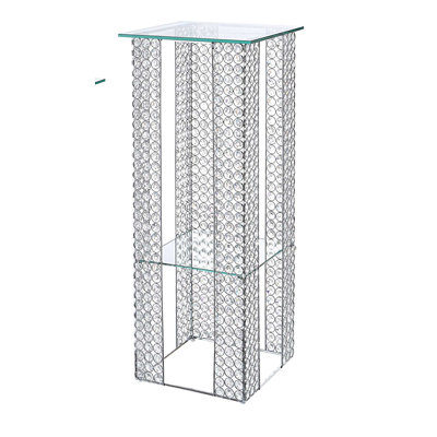 Piédestal carré en cristal 35 po